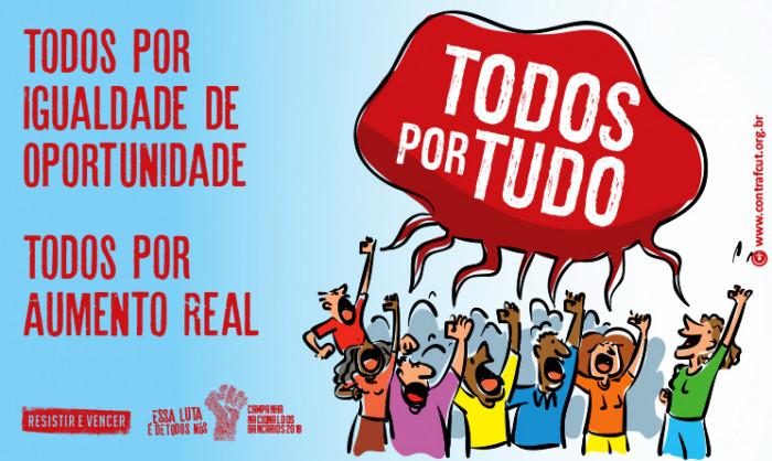 Hoje é dia de proposta com aumento real, PLR maior, mais empregos e manutenção dos direitos