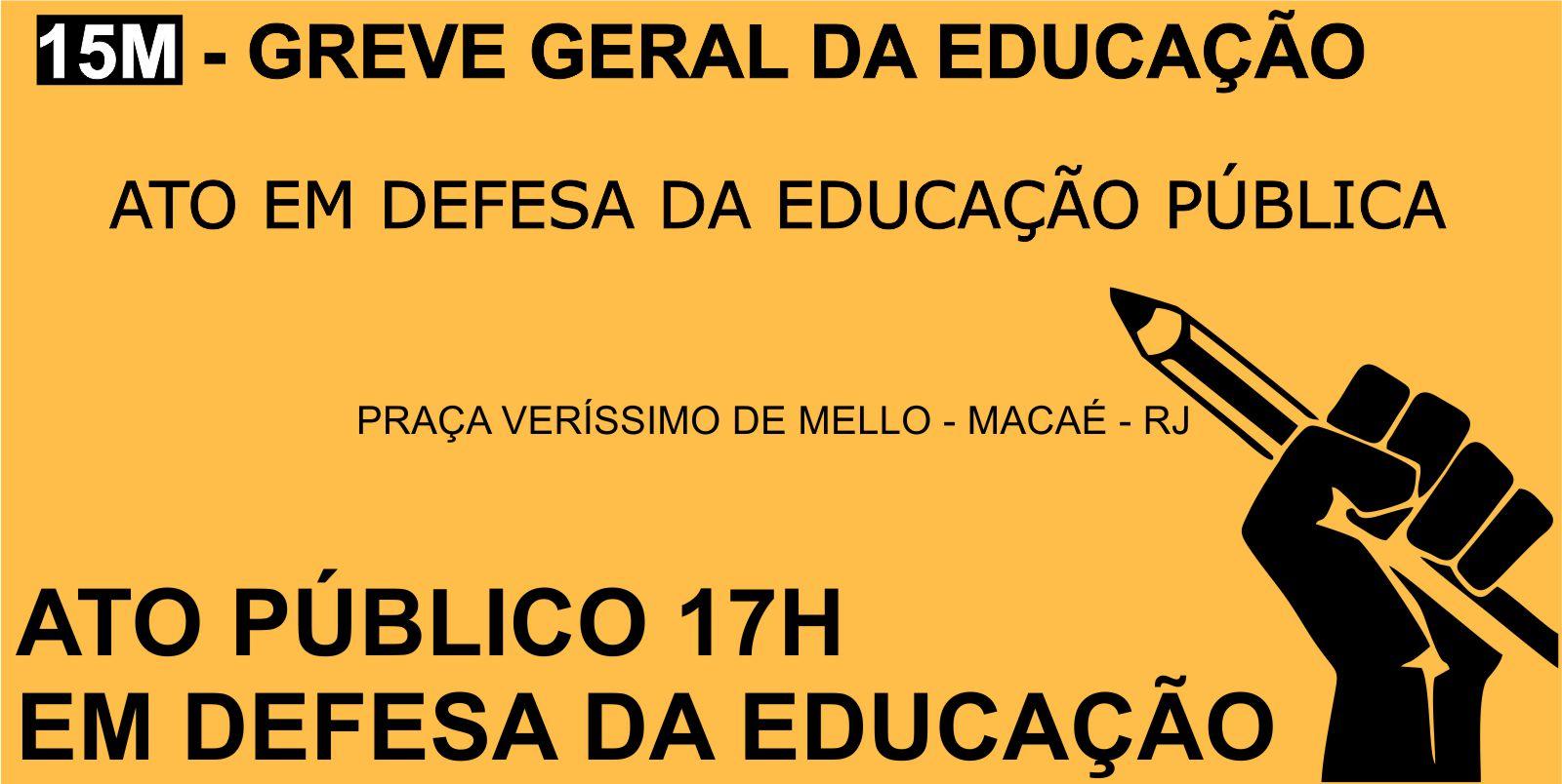 Bancários de Macaé apoiam Greve geral da educação