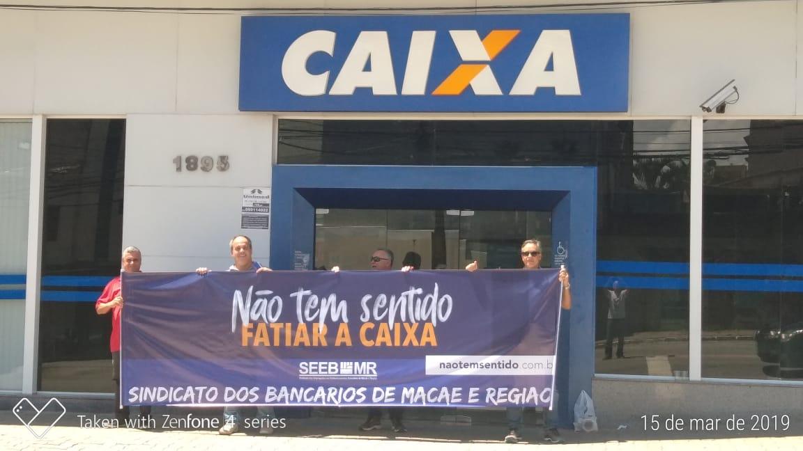 Dia nacional de luta na Caixa