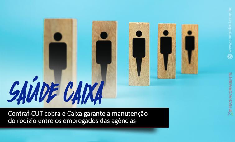 Contraf-CUT cobra e Caixa garante a manutenção do rodízio entre os empregados das agências