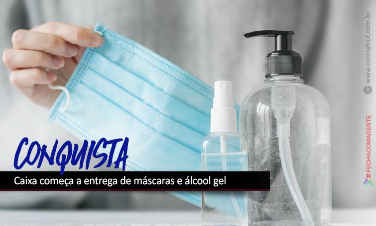 Depois de cobrança, Caixa começa a entrega de máscaras e álcool gel