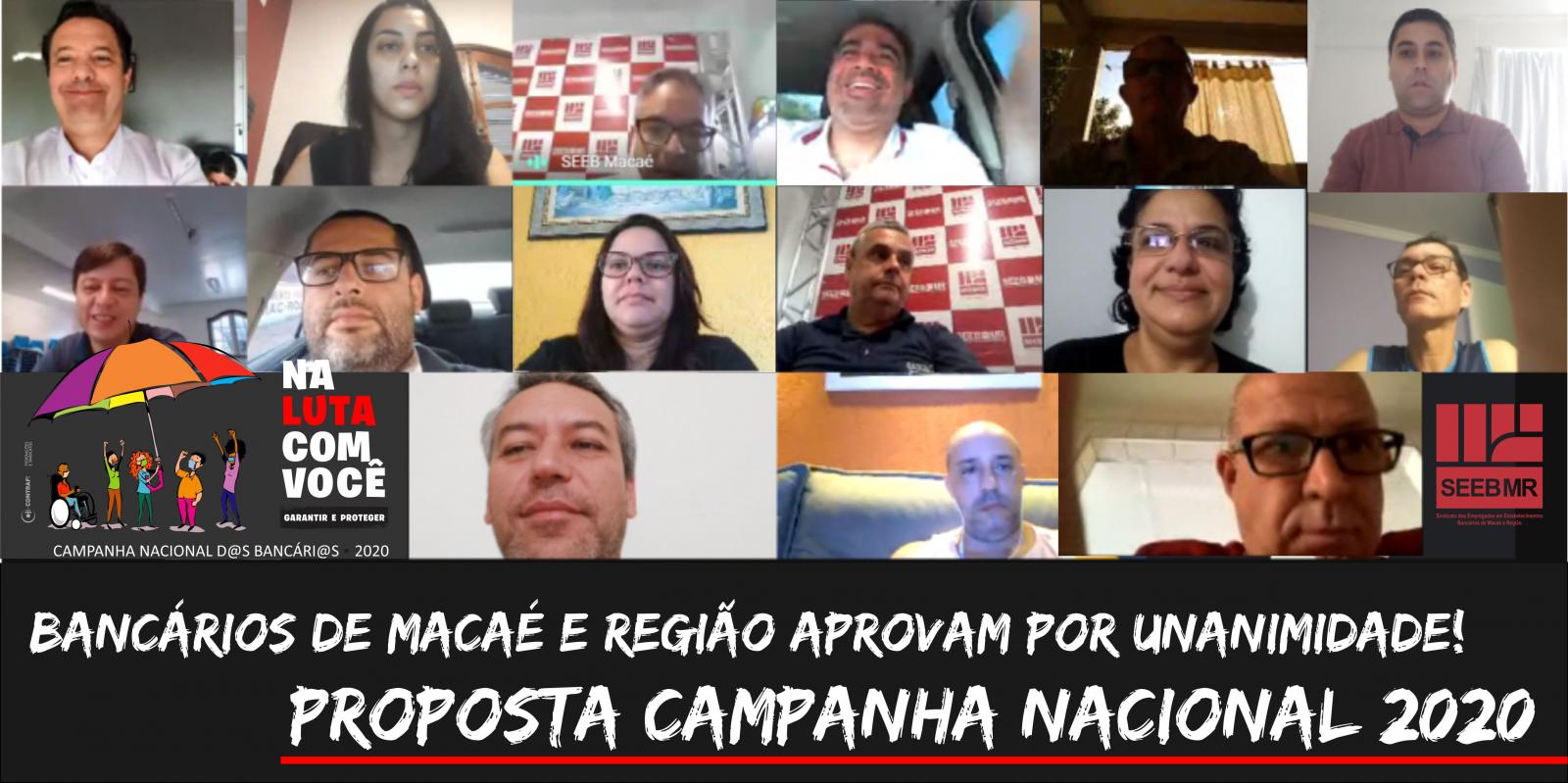 Bancários de Macaé e Região, aprovam por unanimidade propostas da Fenaban, Caixa e Banco do Brasil