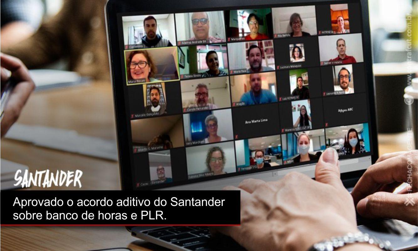 Trabalhadores do Santander aprovam acordos de banco de horas negativo e antecipação da PLR