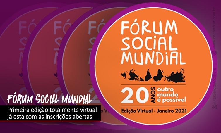 Fórum Social Mundial Virtual: inscrições abertas
