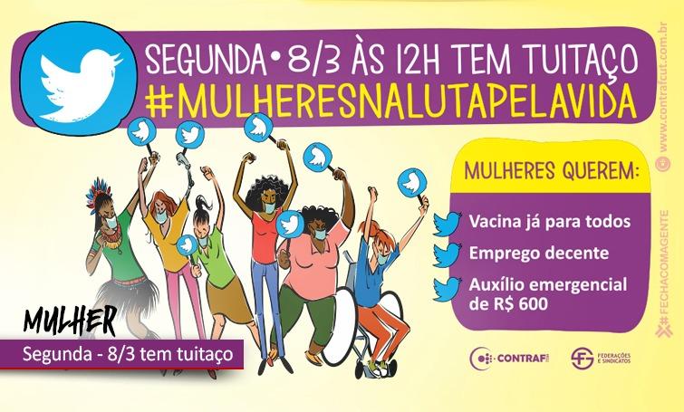 Bancárias fazem tuitaço nesse 8 de Março