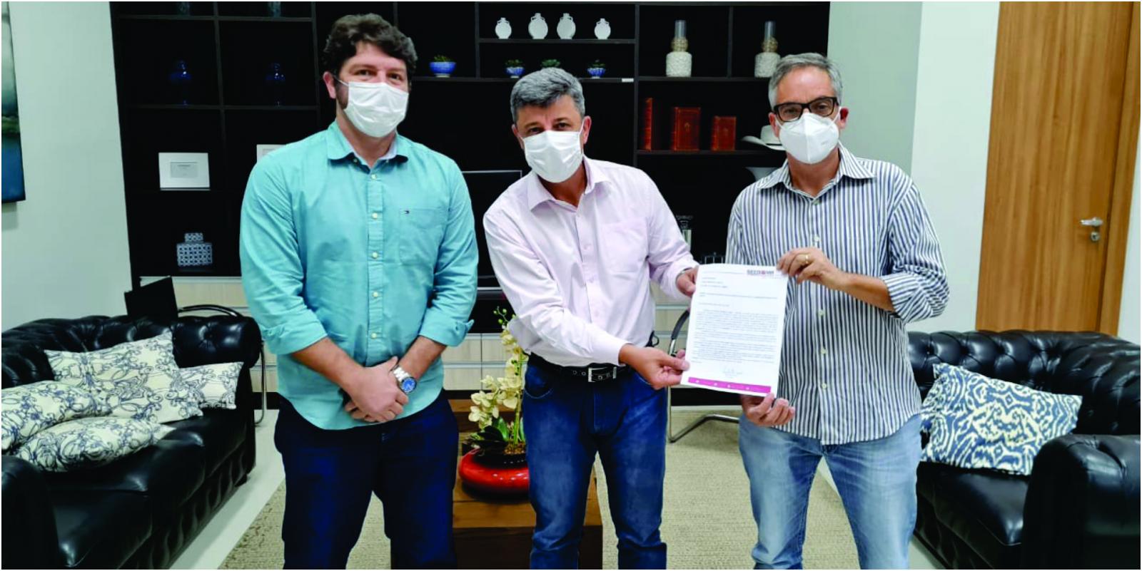 Sindicato entrega ofício solicitando vacinação para os bancários.