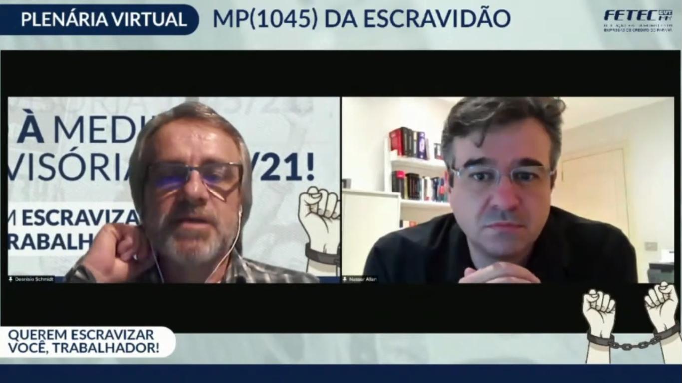 Fetec-CUT/PR debate a “MP da Escravidão”