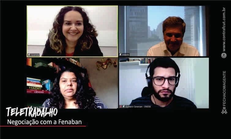 Comando Nacional retoma negociação com Fenaban sobre teletrabalho
