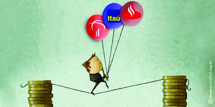 Lucro dos bancos disparam, enquanto o endividamento das famílias aprofunda no Brasil