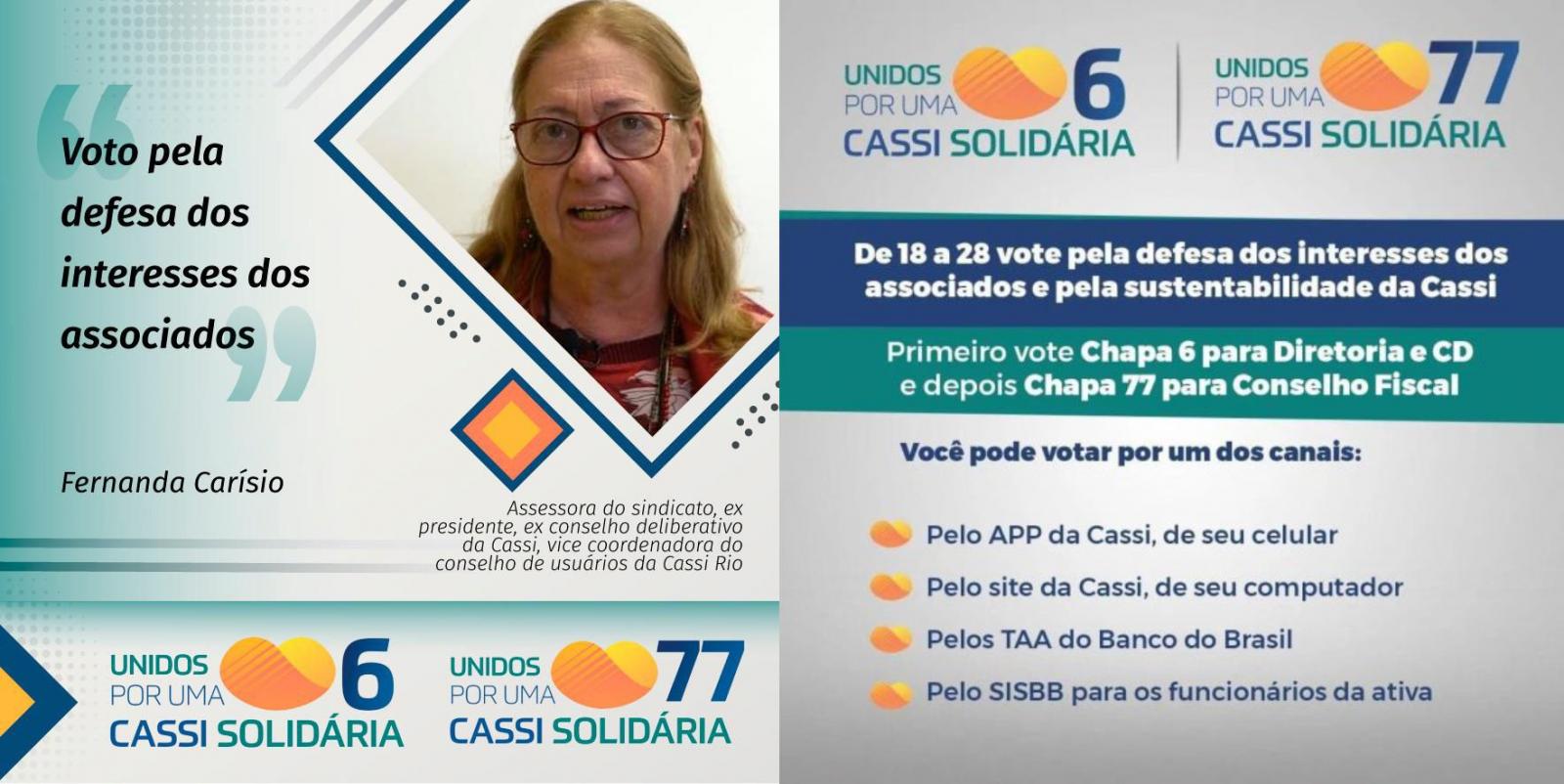 Eleições Cassi vão até dia 28 de março e seu voto é fundamental