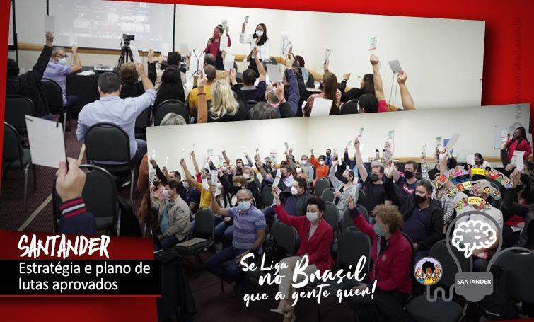 Bancários do Santander definem estratégias para negociação com o banco