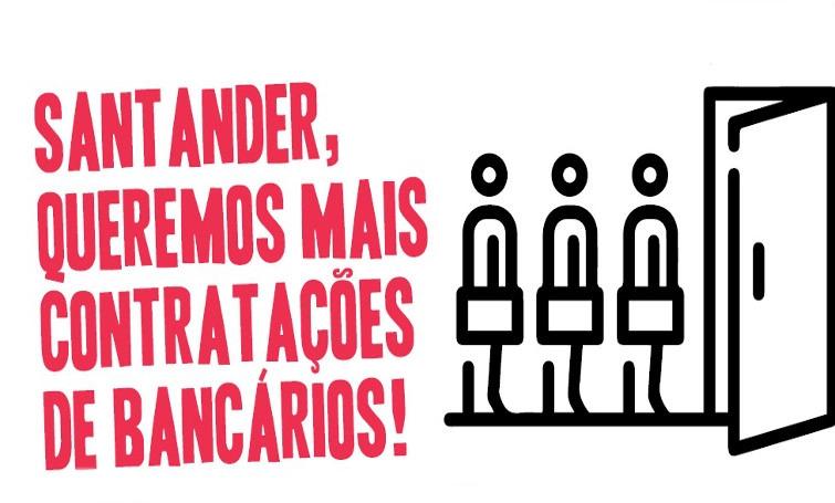Bancários protestam contra reestruturações no Santander