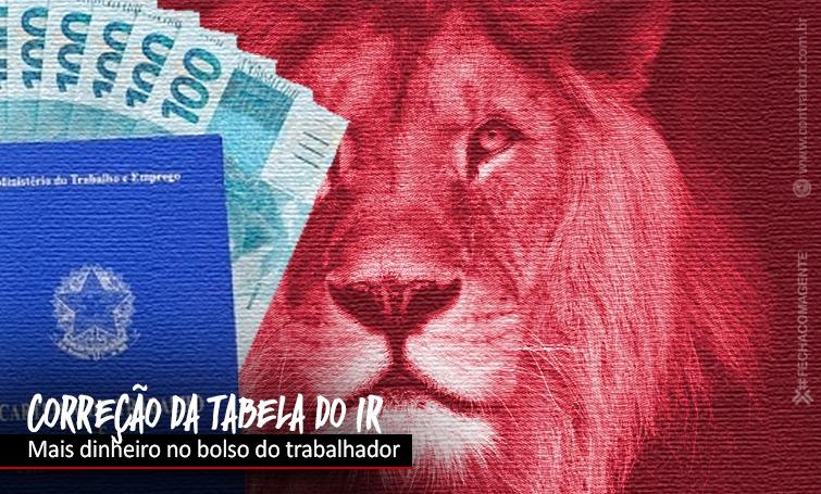 Congresso aprovou reajuste na tabela do IR