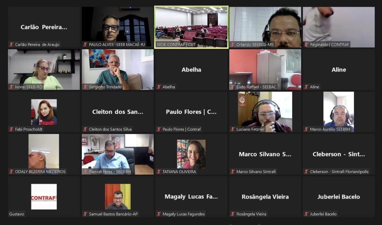 Fetraf RJ/ES participa de reunião com o Comando Nacional dos Bancários