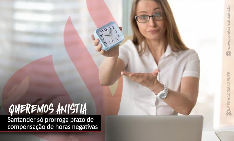 Santander prorroga acordo de compensação de horas negativas