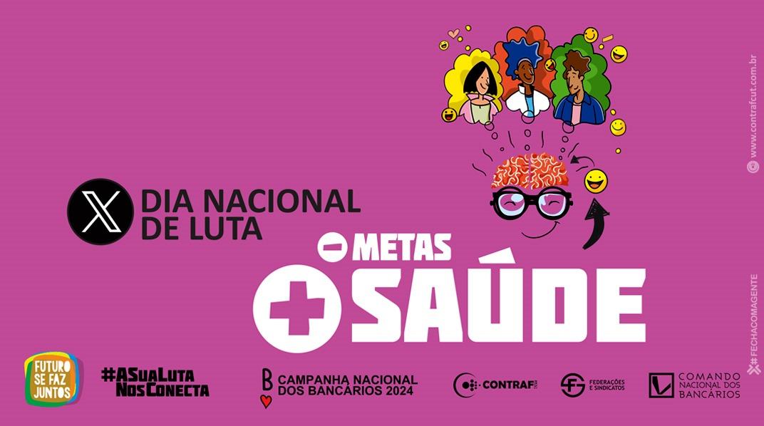 Bancários realizam dia nacional de luta por saúde nesta quinta (1º)