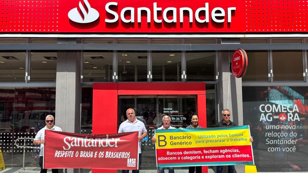 Santander precariza o trabalho e ameaça a categoria bancária